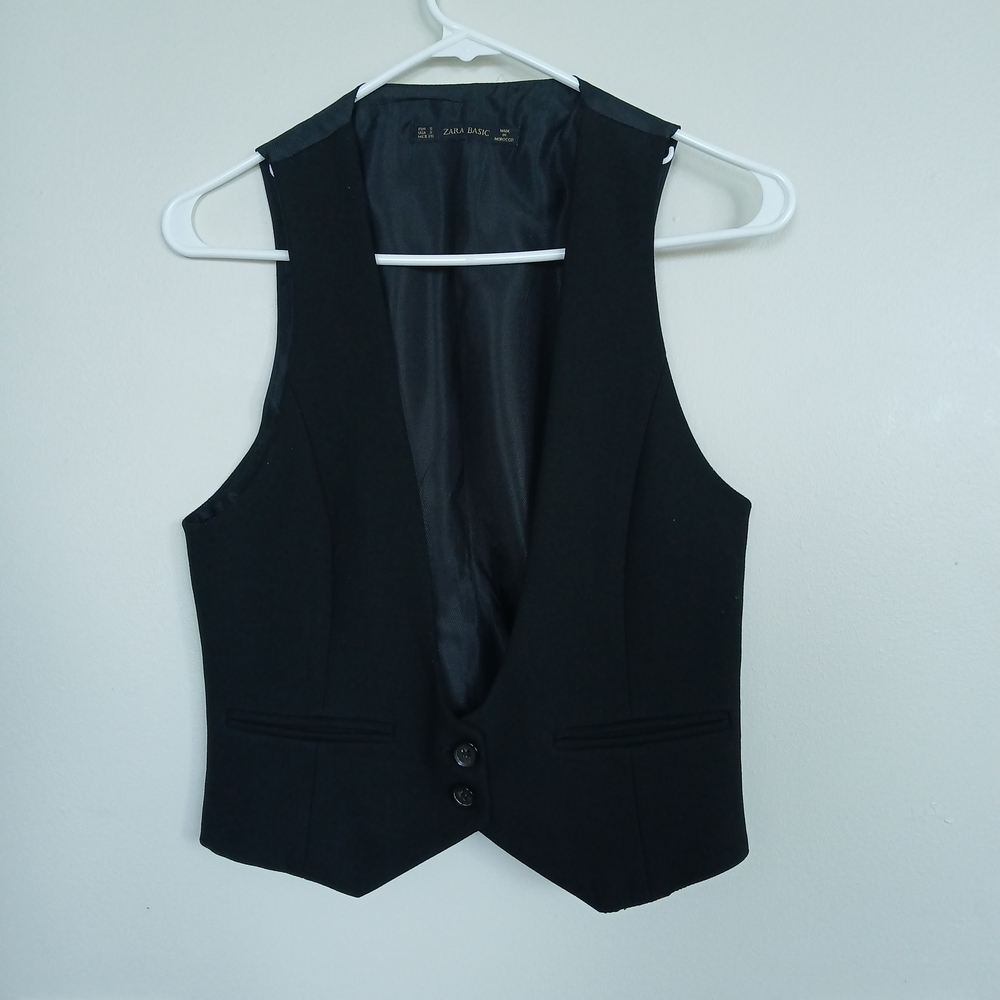 Zara Black Vest